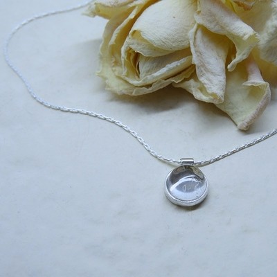 Silver pendant - Crystal stone Silver pendant - Crystal stone