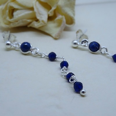 Silver earrings - Lapis Lazuli stones Silver earrings - Lapis Lazuli stones