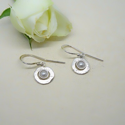 Silver earrings - Freshwater pearl