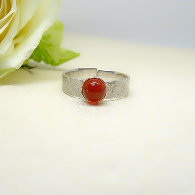 Silver ring - Carneool