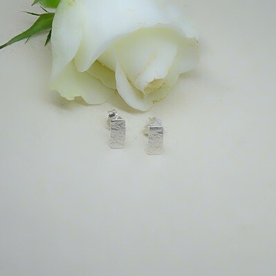 Silver ear studs