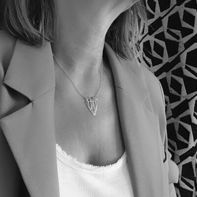 Verguld zilveren ketting met roosjes - La Vie En Rose - Harry TiLLEY Juwelen