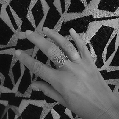 Verguld zilveren ring - La Vie En Rose - Harry TiLLEY juwelen