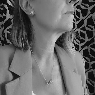 Verguld zilveren ketting met roosjes - La Vie En Rose - Harry TiLLEY Juwelen