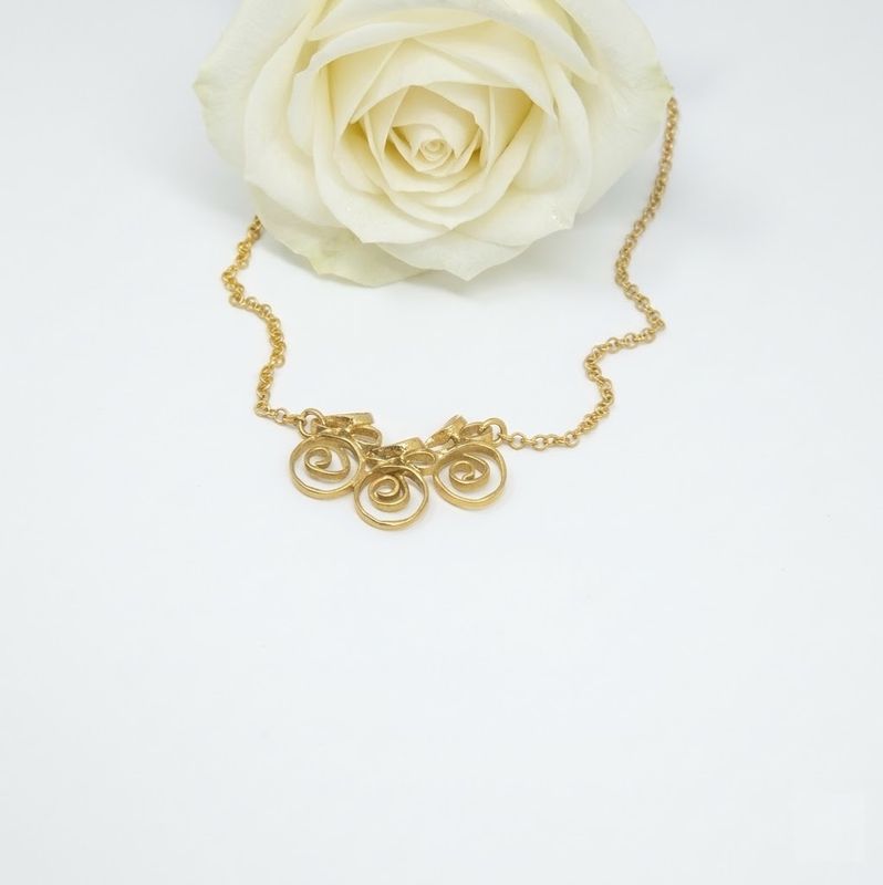 Gold plated silver chaine