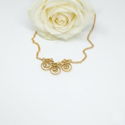 Gold plated silver chaine