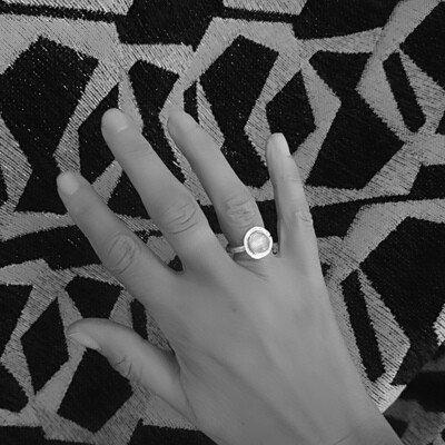 Silver ring - Moonstone