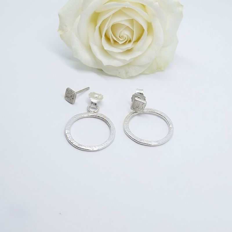 Original stud earrings with earring behind the ear - Harry TiLLEY Jewels