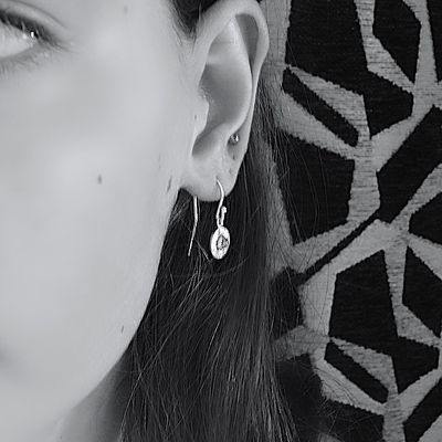 Silver earrings - Peridot