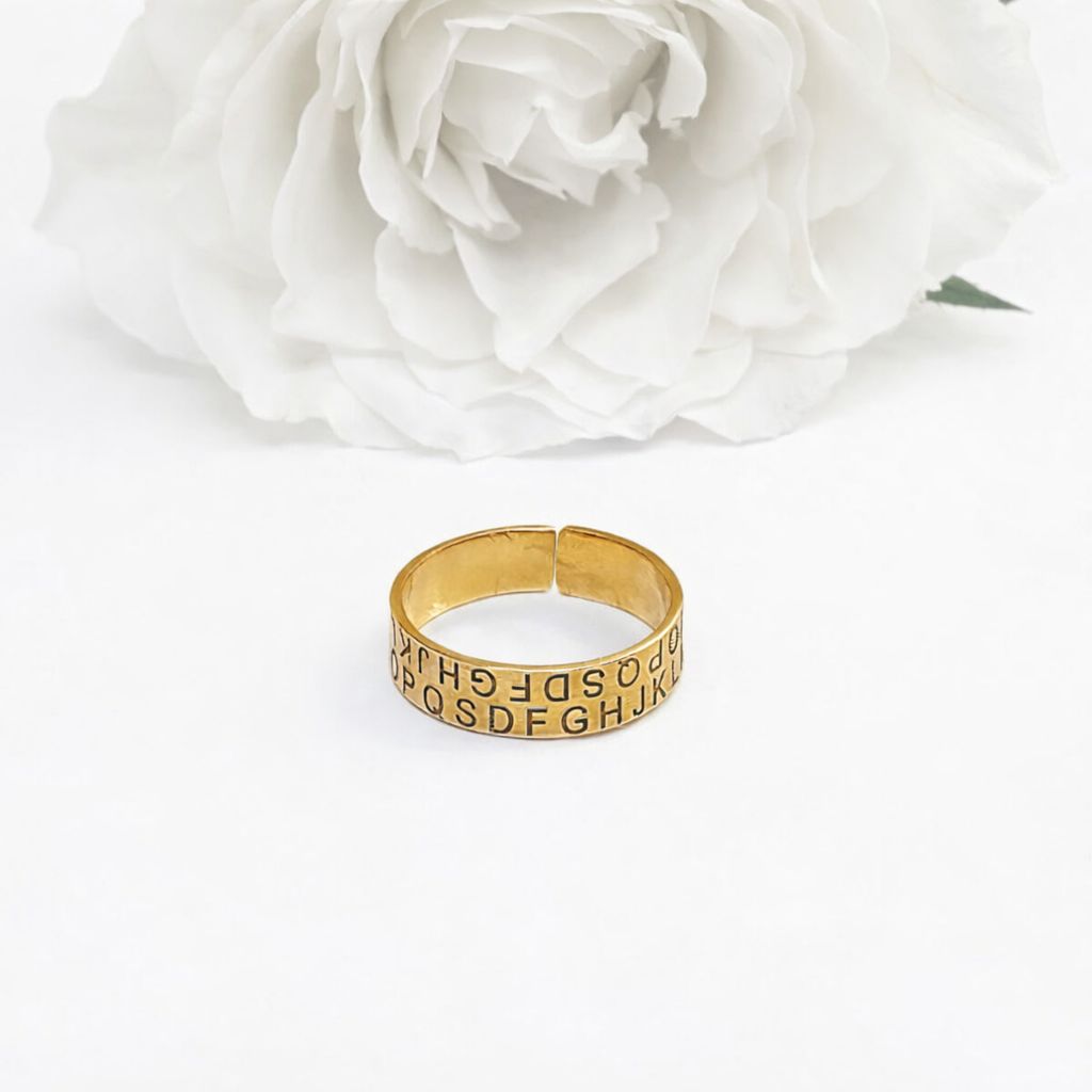 Gold plated ring