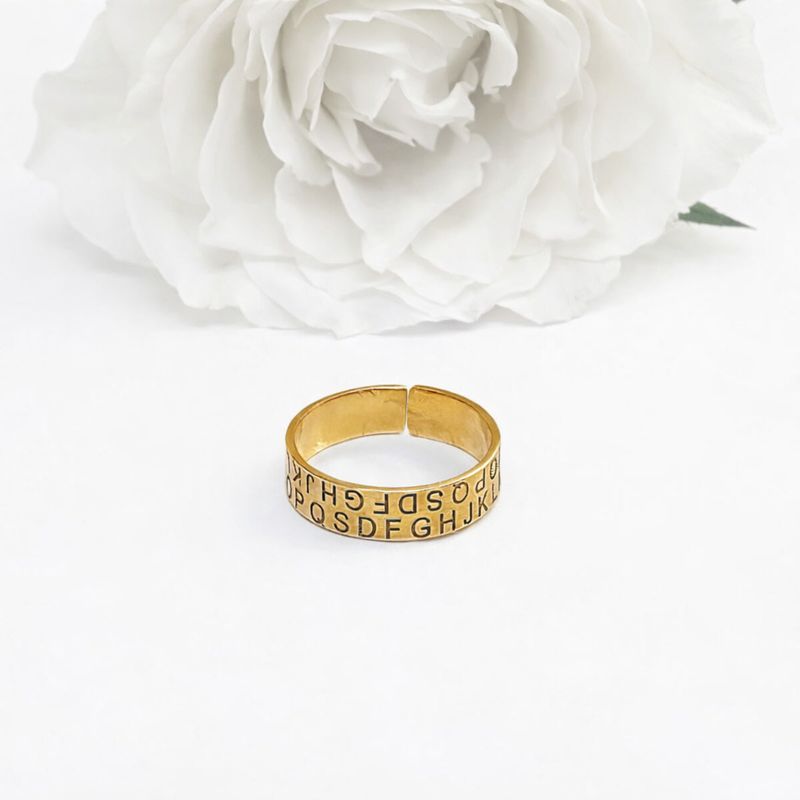 Gold plated ring