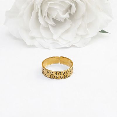 Gold plated ring