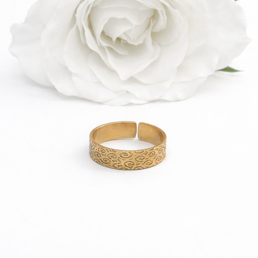 Gold plated ring