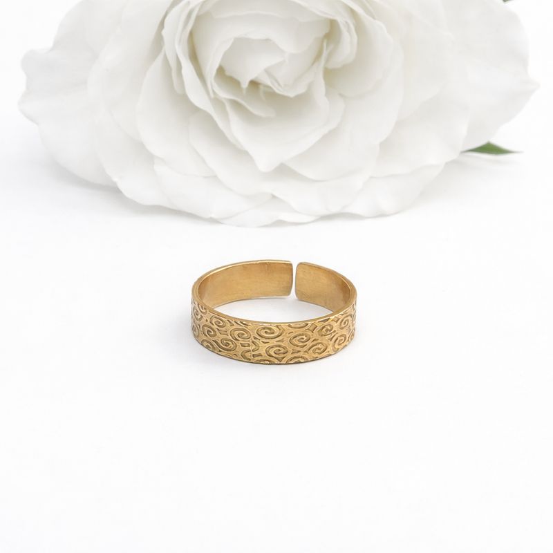 Gold plated ring