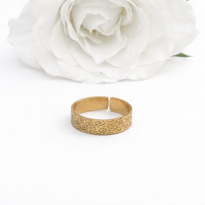 Gold plated ring