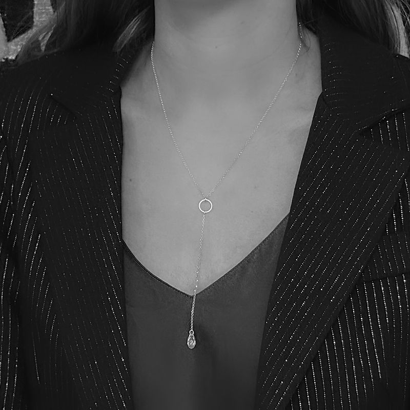 Silver pendant - Swarovski