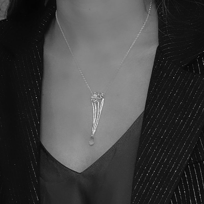 Silver necklace - Swarovski