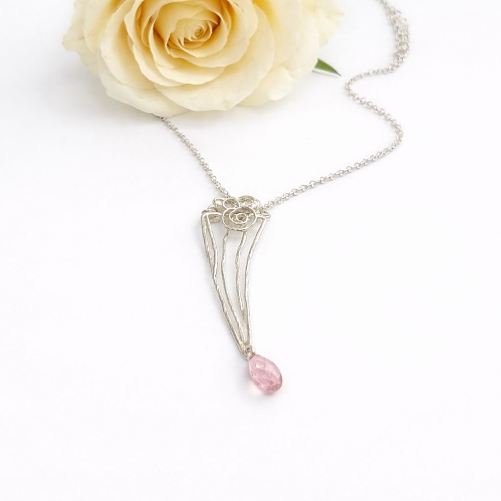 Silver necklace - Swarovski