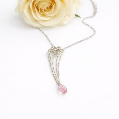 Silver necklace - Swarovski