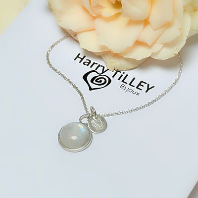 Medaille for necklace - Heart with arrow