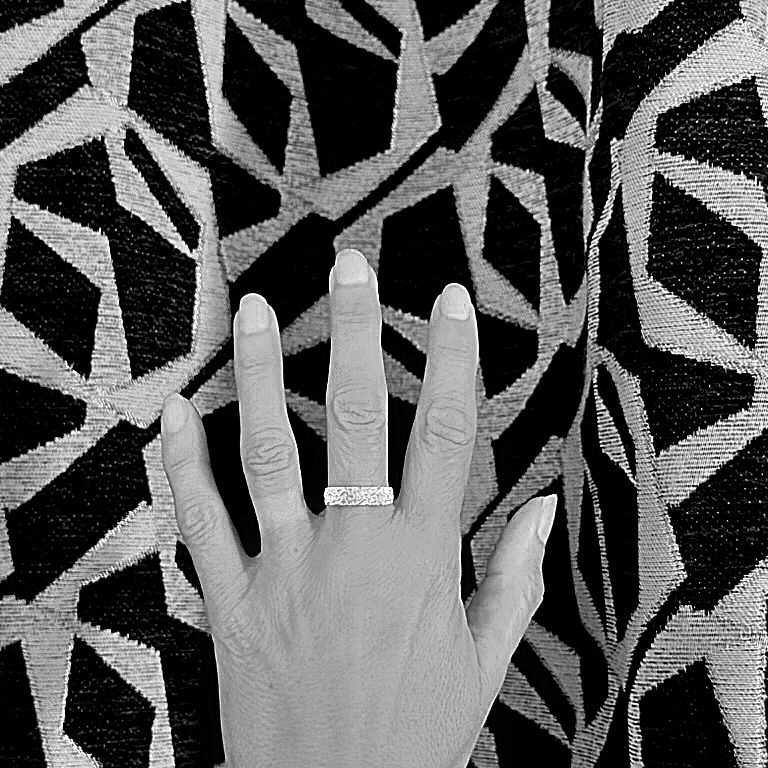 Silver ring - Curls