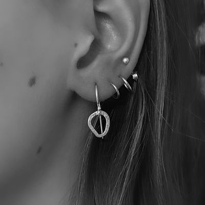 Silver earring
