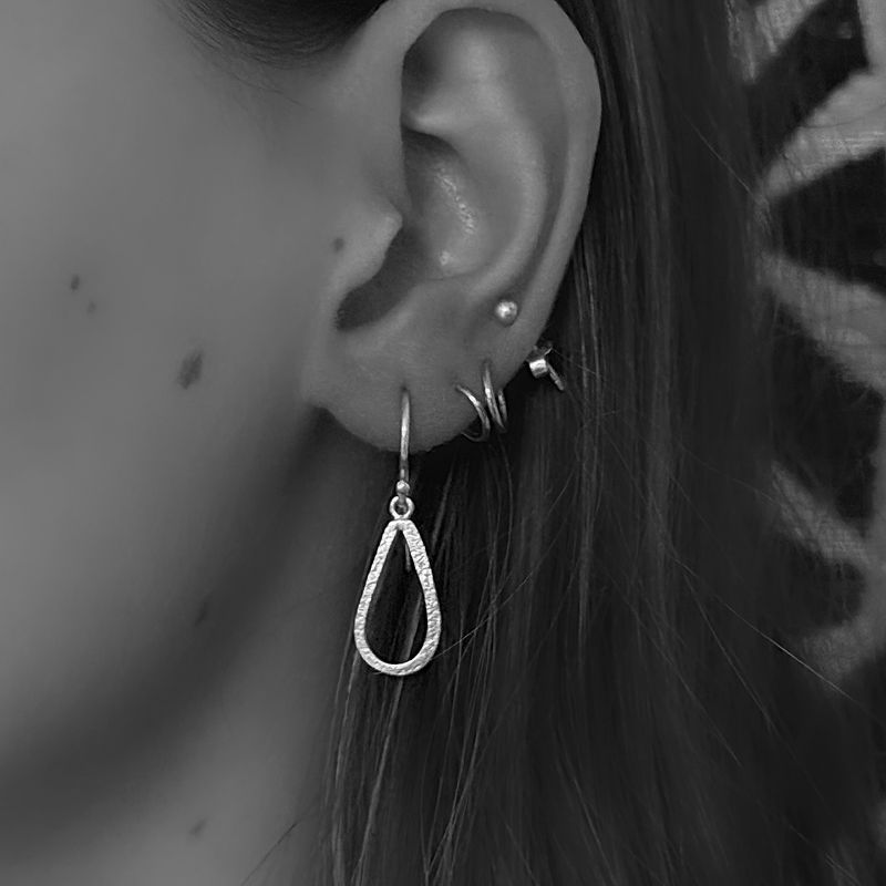 Silver earring
