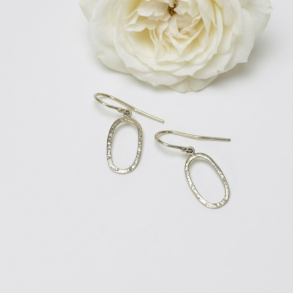 Gold plated silver earrings