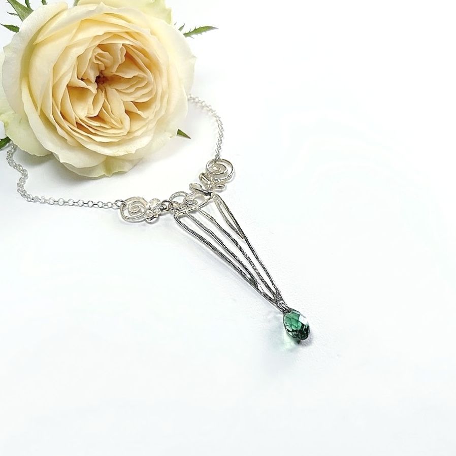 Silver necklace - Swarovski