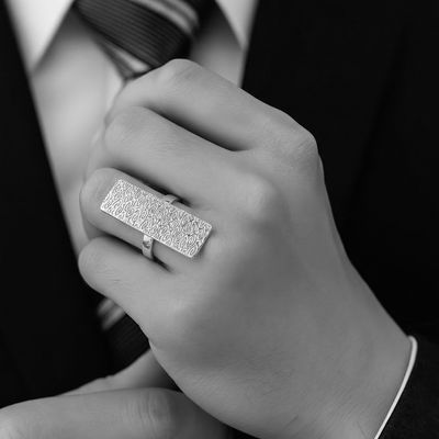 Silver ring - Curls