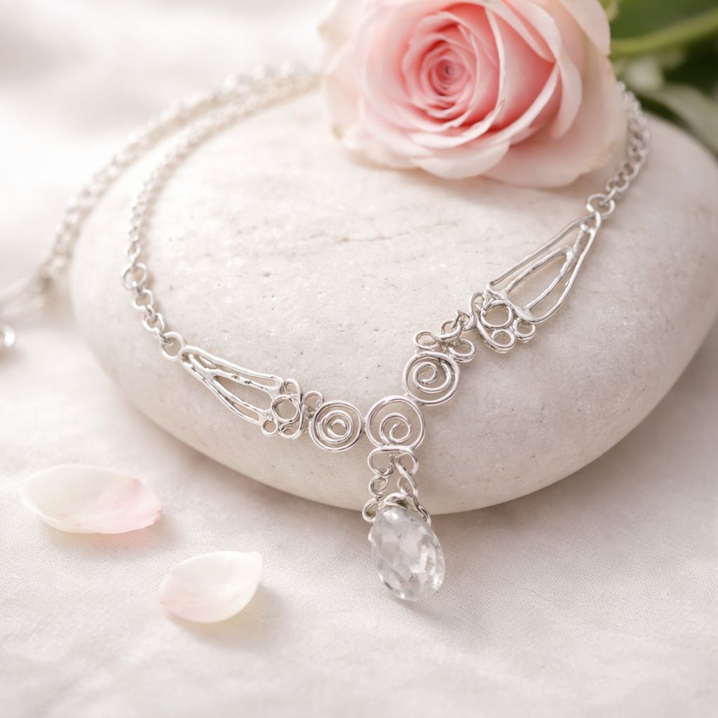 A magical necklace from our LaVie and Roze collection. Handmade in silver.