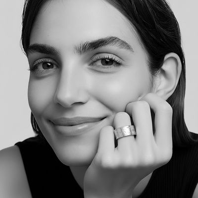 Gold-plated silver ring with Egyptian engraving - Men's and women's ring - Harry TiLLEY Jewels