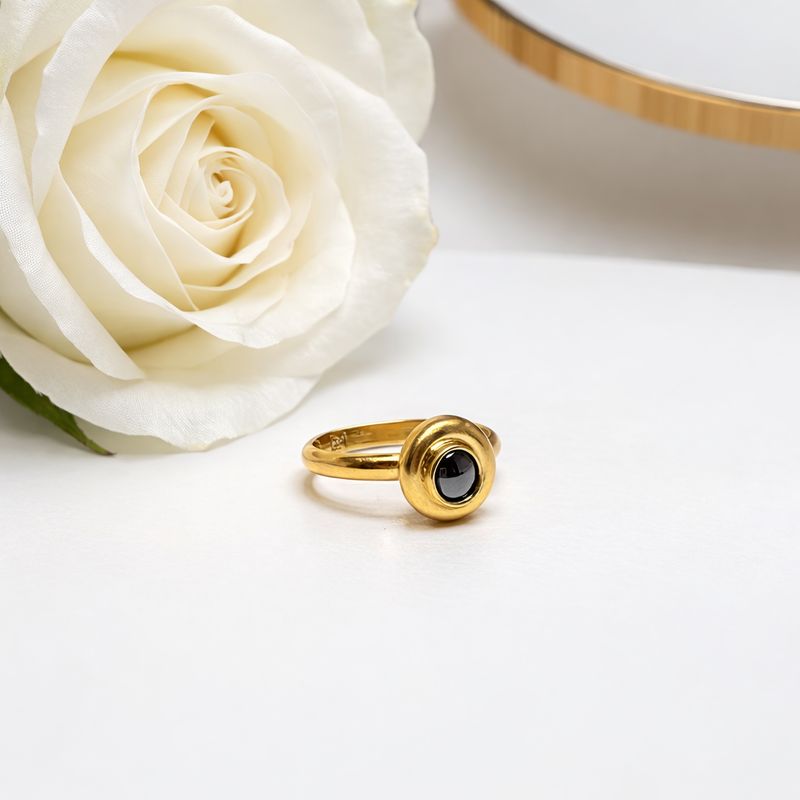 Gold-plated ring - spherical model