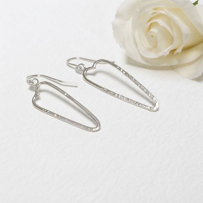 Elegant heart-shaped earrings