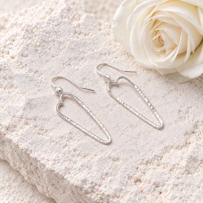 Elegant heart-shaped earrings