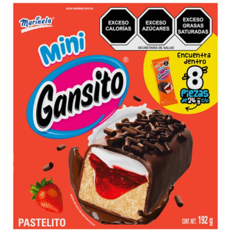 Marinela Mini Gansitos 8pcs 192gr