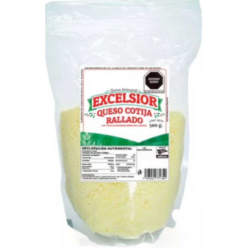 Cotija cheese shredded Excelsior 500gr