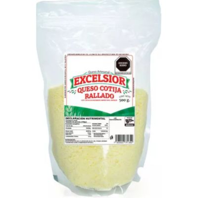 Cotija cheese shredded Excelsior 500gr
