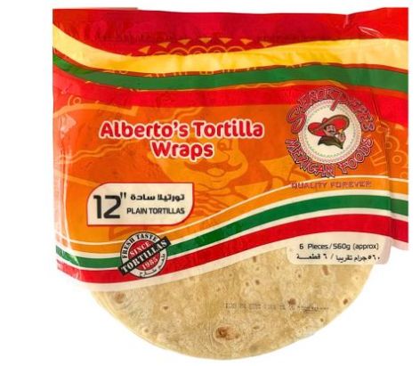Flour Tortillas for Burritos 12" - 590gr