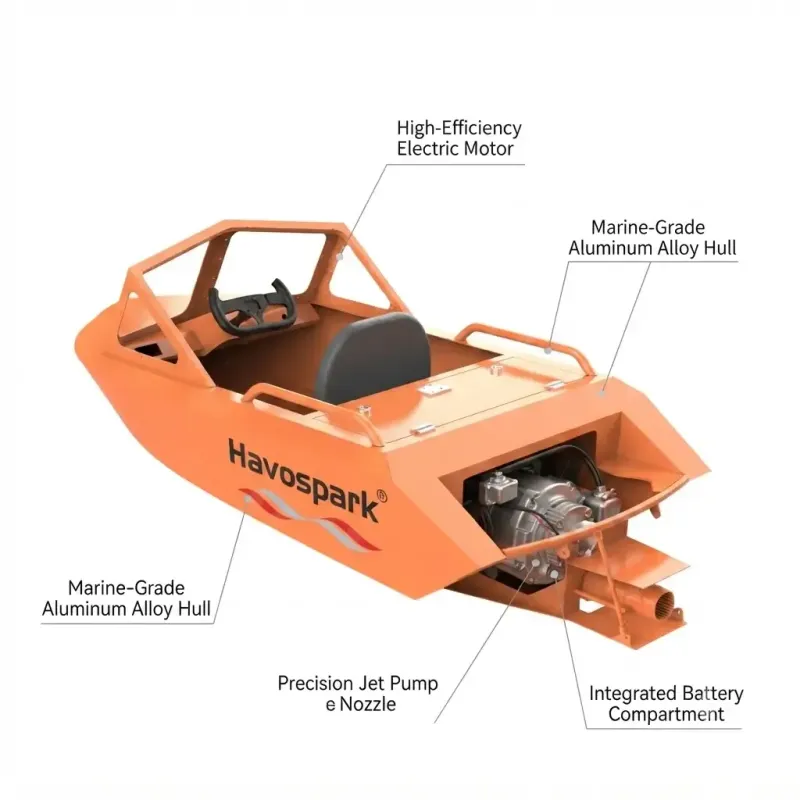 KA01 Aluminum Mini jet boat