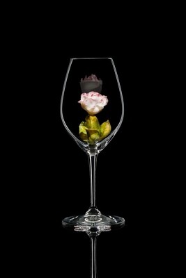 Бокал для шампанского Роза бутон, стекло Ридель.
