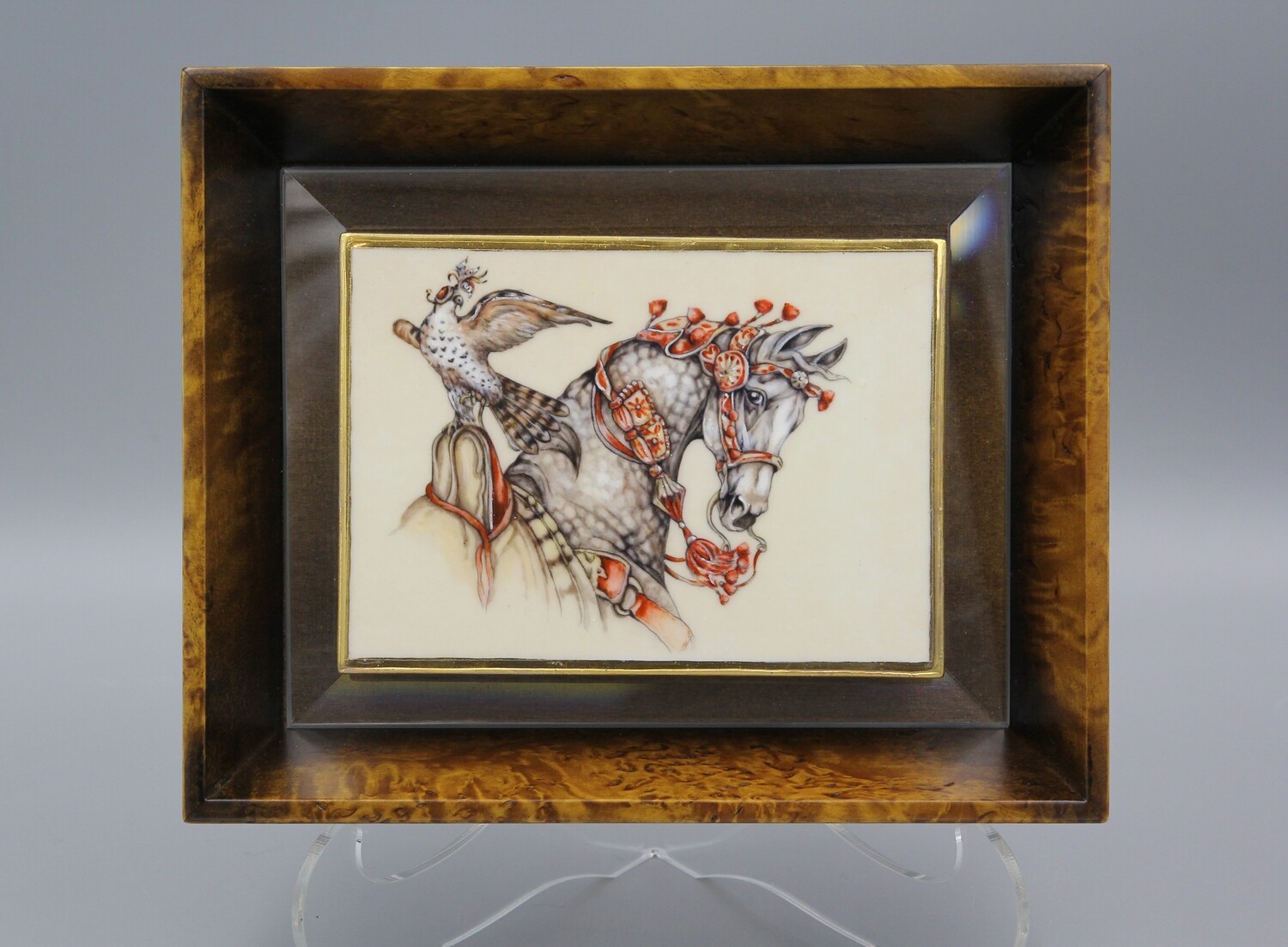 Фарфоровая пластина из коллекции "Лошади"