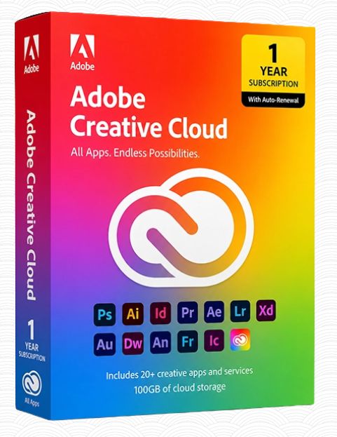 Creative Cloud All Apps 2026 | 1-Year Original License