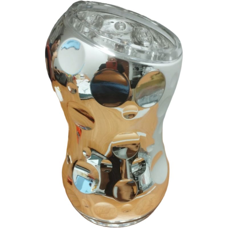 Vaso in Cristallo Bubbles Argento