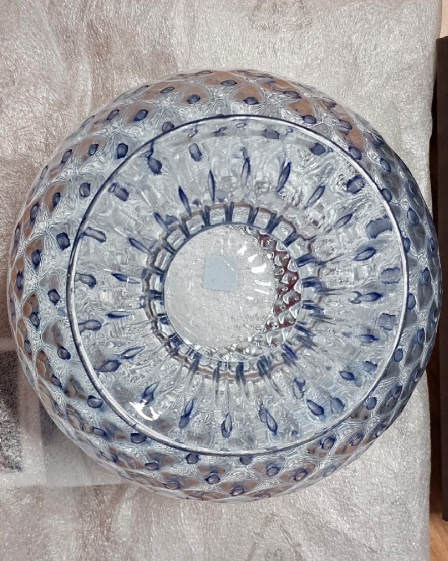 Vaso Rialto in Vetro Blu