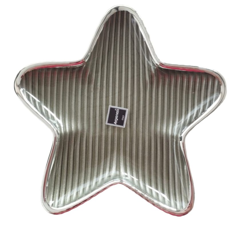Piatto stella Righe (medio)
