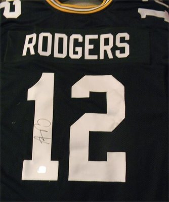 Rodgers #12 Autographed Jersey