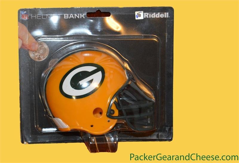 Green Bay Packers Ridell Helmet Coin Bank