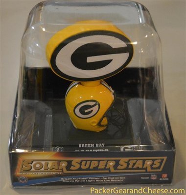 Solar-Powered Green Bay Packers Logo Bobble Solar-Powered Green Bay Packers Logo Bobble
