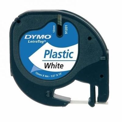 DYMO CINTA 91201 - NEGRO SOBRE BLANCO - 12MMX4M - PLÁSTICO. ROTULADORA LETRATAG DYMO CINTA 91201 - NEGRO SOBRE BLANCO - 12MMX4M - PLÁSTICO. ROTULADORA LETRATAG